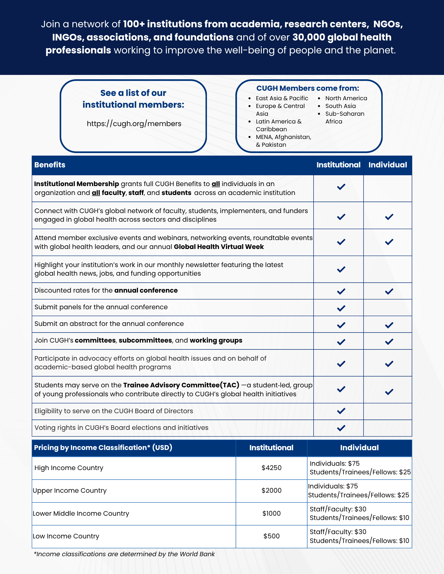 CUGH Member Benefits Brochure Page 2